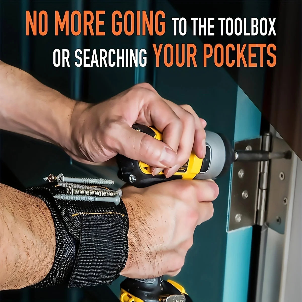 Magnetic Wristband for Holding Screws,Nails