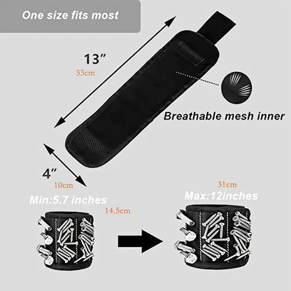 Magnetic Wristband for Holding Screws,Nails